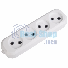 Колодка 4 гнезда без заземления Rexant