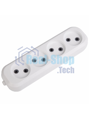 Колодка 4 гнезда без заземления Rexant