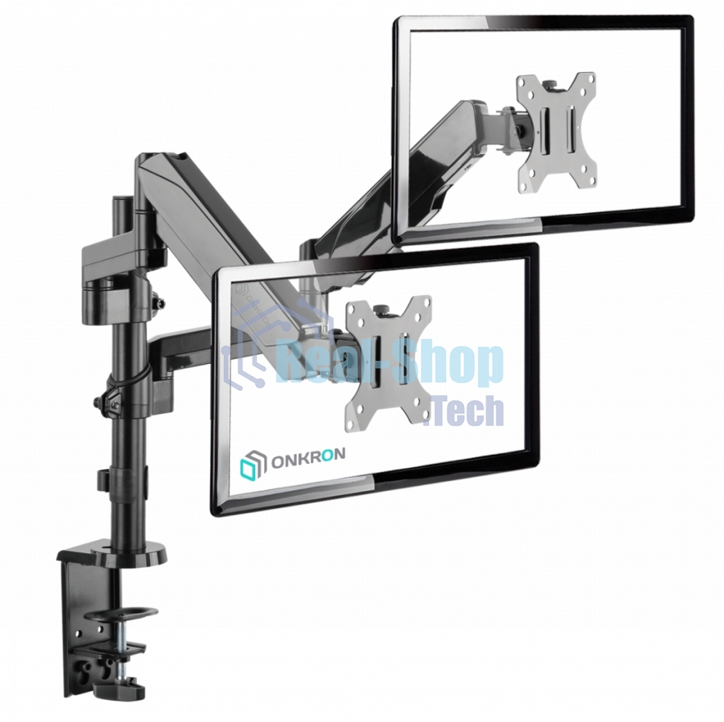 Кронштейн (держатель) ONKRON G140 для двух мониторов 13