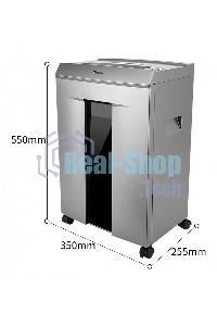 Шредер Deli 9958 серебристый с автоподачей (секр.P-4)/фрагменты/10лист./20лтр./скрепки/скобы