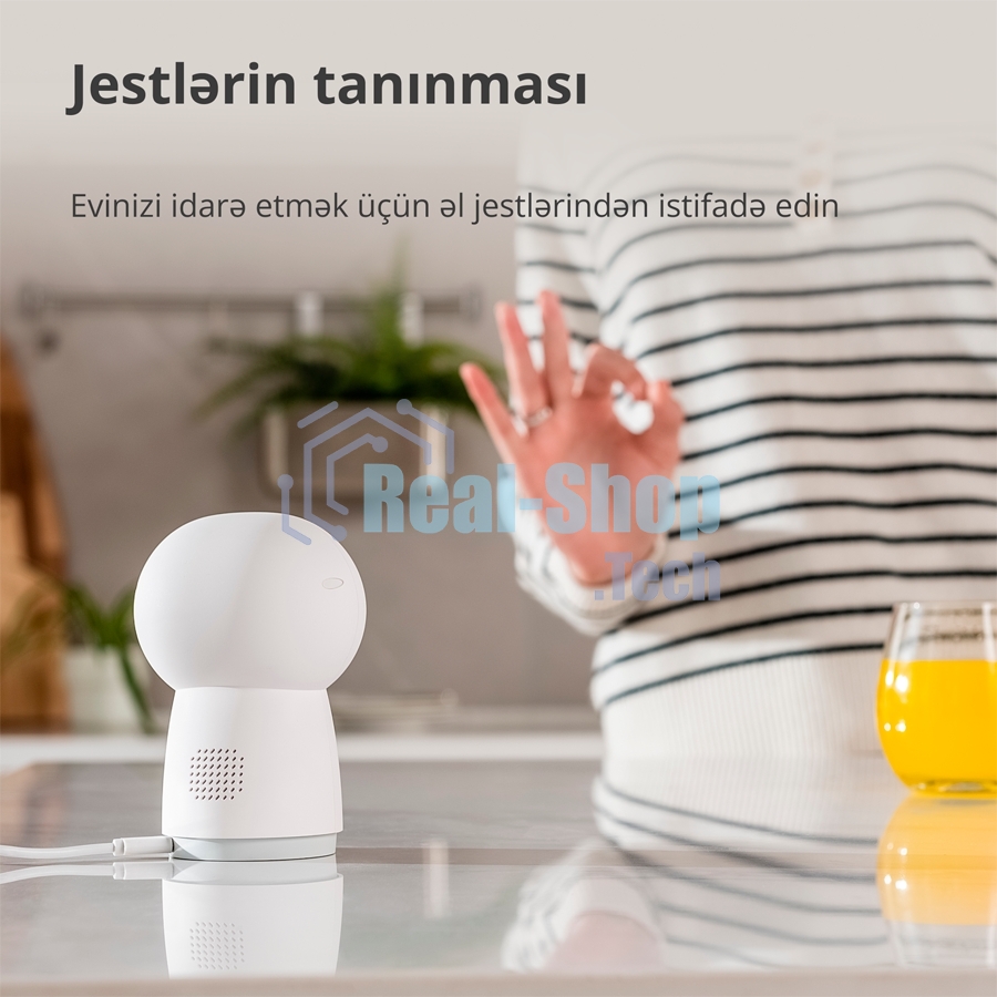 Камера AQARA Camera Hub G3/Камера+ управления/Управление жестами/Камера 360/2K 2304х1296p/Протокол связи:Zigbee/WiFi/Питание:USB-C/белый CH-H03