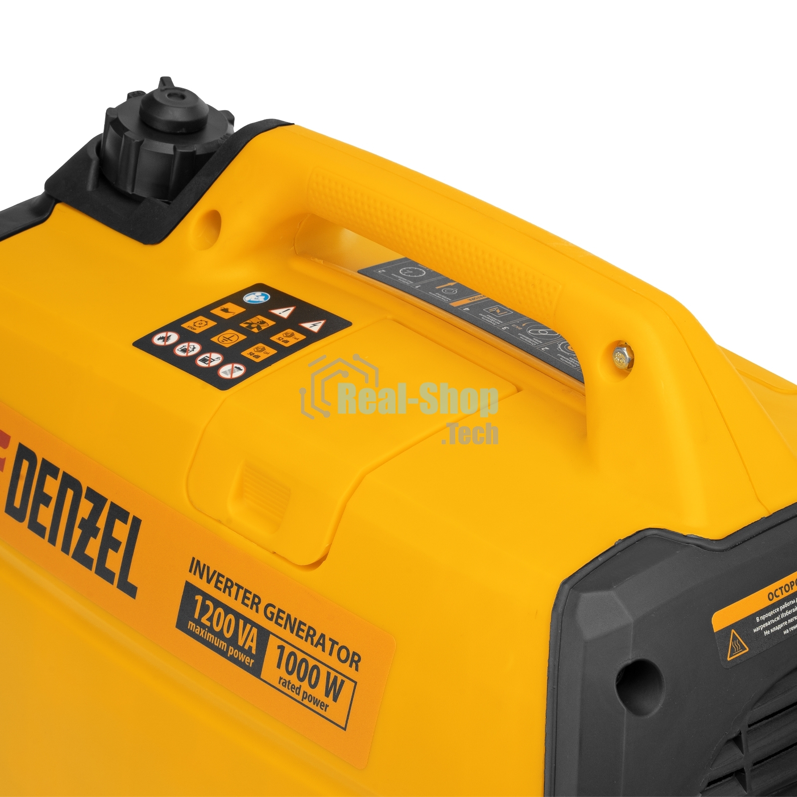 Генератор инверторный Denzel GT-1200iS, 1,2 кВт, 230 В, бак 2,4 л, закрытый корпус, ручной старт