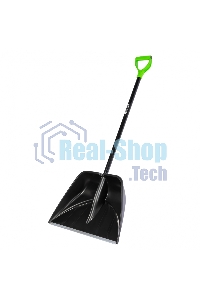 Лопата для уборки снега пластиковая PROFI, 550х415х1405 мм, алюминиевый черенок, Palisad