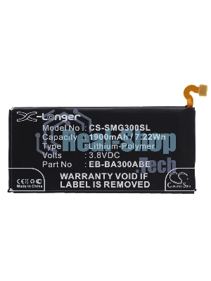 Аккумулятор CameronSinoCS-SMG300SL EB-BA300ABE для Samsung Galaxy A3 SM-A300F, SM-A300F/DS Duos3.8V / 1900mAh