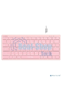 Клавиатура A4Tech FBX51C беспроводная, Bluetooth, радиоканал розовый