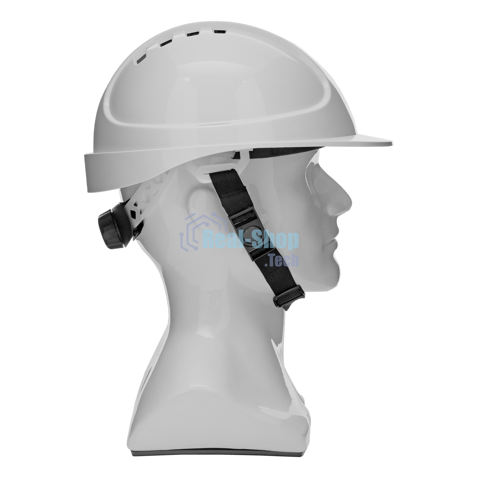 Каска защитная ударопрочная Denzel ABS/PC, плавная регулировка, модель 