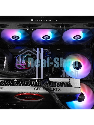Система жидкостного охлаждения Thermalright Aqua Elite 360 V3 ARGB Soc-AM5/AM4/1151/1200/2066/1700 черный 4-pin 25.6dB Al Ret (A-ELITE-BL-360-ARGB-V3)