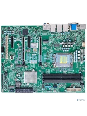 Материнская плата серверная Supermicro MBD-X13SAE-F-B, LGA 1700, Intel W680, 4xDDR5 ECC/non-ECC, 8xSATA-III, 3xM.2 PCIe, 2xPCI-E 5.0 x16, 2xPCI-E x4, 2xGigabit LAN, 1x2.5Gb LAN, 4xUSB-A 3.2 Gen 2, 1xUSB-C, 1xVGA, 1xDVI-D, 1xDP, 1xHDMI, ATX
