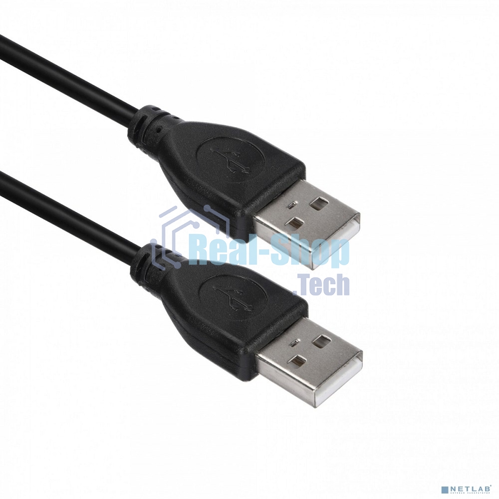 Кабель ACD-U2AAM-30L USB 2.0, A male - A male, ТТХ: (7/0.12BC+PE)*1P+(7/0.12BC+PE)*2C+7/0.12BC+AL+PVC OD4.0, синий, 3м