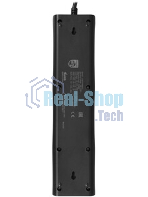 Сетевой фильтр Philips CHP4336BB/51, 3 м, 3 розетки, черный
