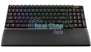 Клавиатура ASUS Strix Scope II 96 гибридная, Bluetooth, радиоканал, чёрный