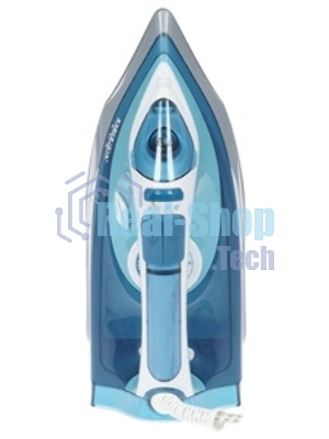 Утюг Delta LUX DL-712 белый с серо-голубым, 2400 Вт, 30 г/мин, 150 г/мин, 350 мл
