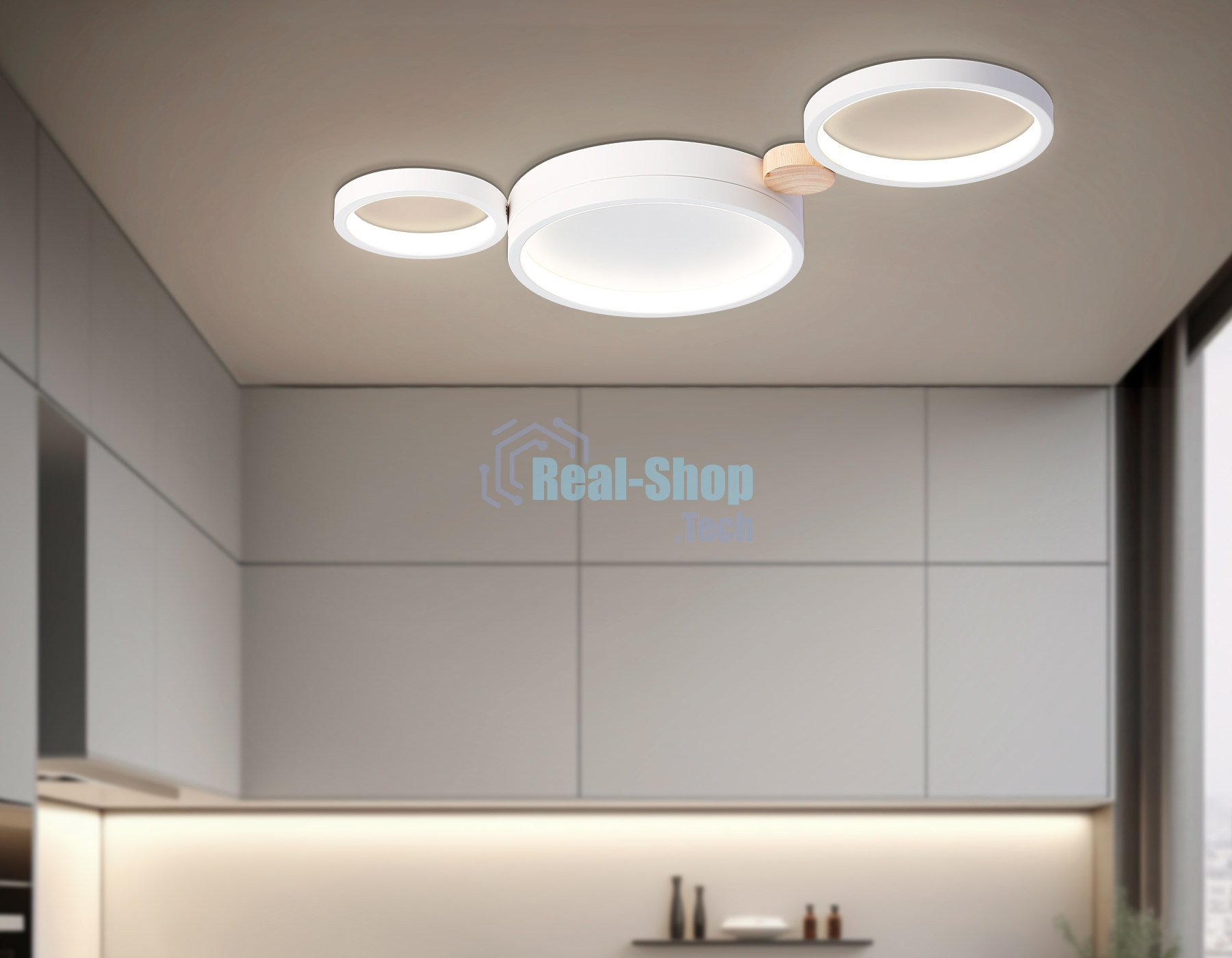 Светильник Ambrella light FL4812/3 WH белый 3000K-6400K 45W 620*290*55 (ПДУ ИК)