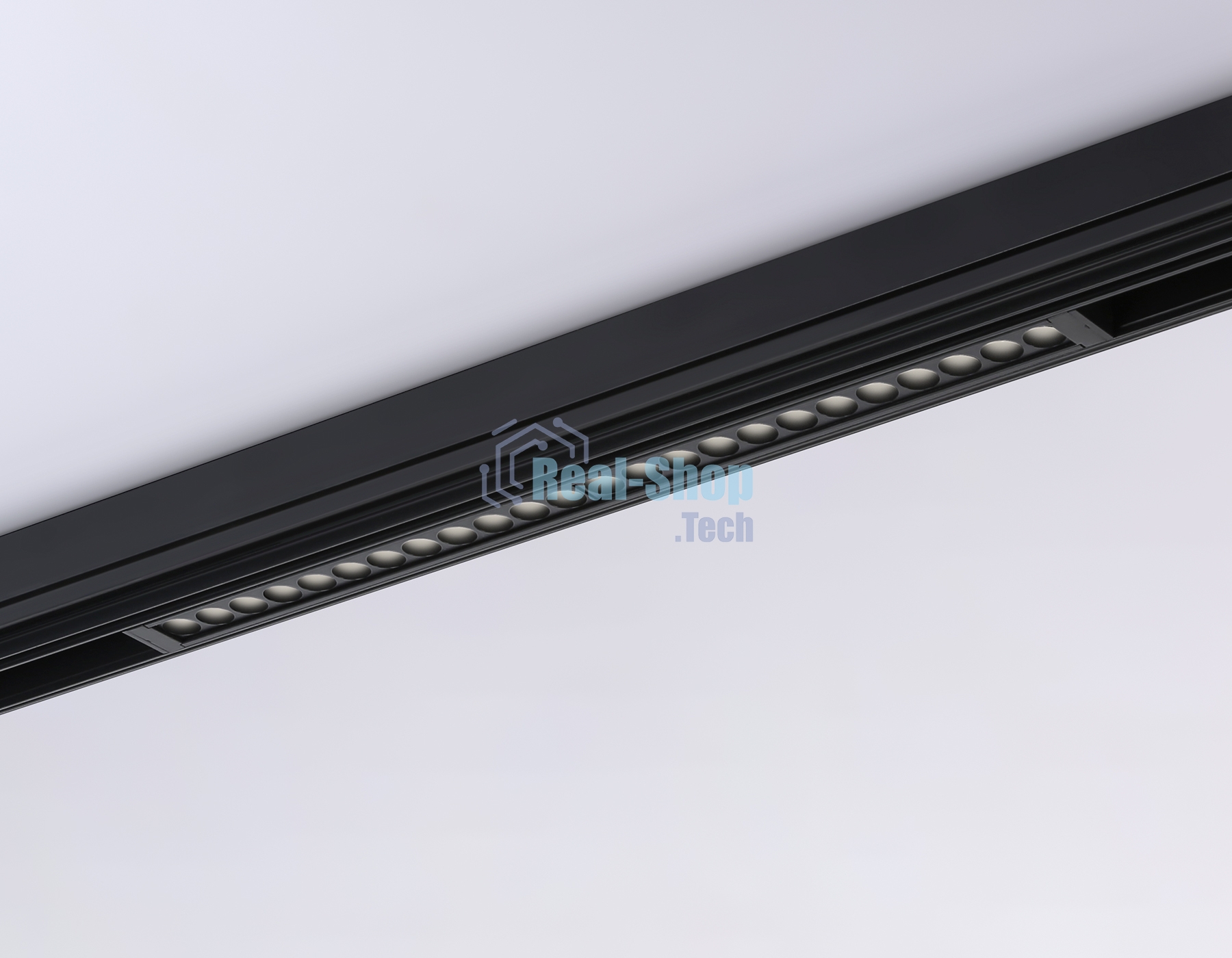 Светильник светодиодный трековый для шинопровода Magnetic Ambrella light GL1740 BK черный IP20 24W 4200K 220V 24° 455*25*42 (Без ПДУ)