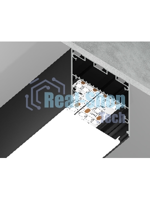 Алюминиевый профиль Ambrella light GP3100BK черный 2000*50*50