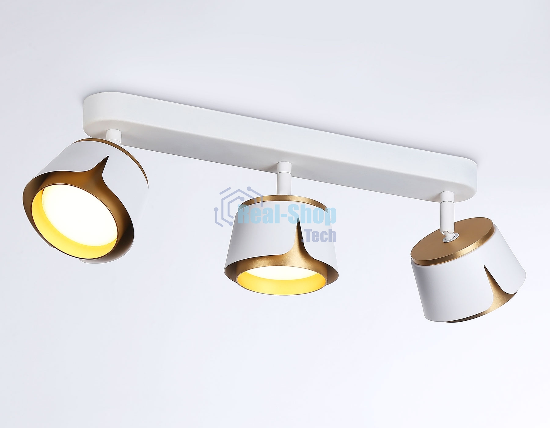 Светильник Ambrella light TN71235/3 WH/GD белый/золото GX53/3 380*100*147