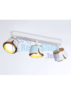 Светильник Ambrella light TN71235/3 WH/GD белый/золото GX53/3 380*100*147