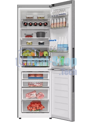 Холодильник Haier C4F637CXRGU1 серебристый двухкамерный 235/115л морозилка снизу, No Frost