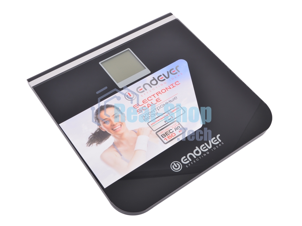 Электронные напольные весы Endever Skyline FS-540, вес до 150 кг., стекло повышенной прочности, LCD-дисплей, авто откл.