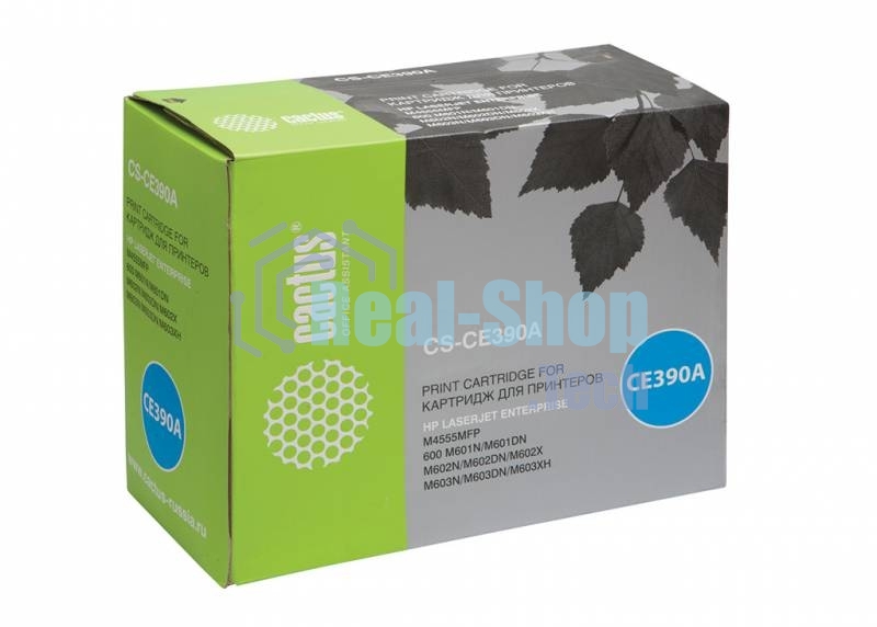 Картридж лазерный Cactus CS-CE390A черный (10 000 стр.) для HP LJ M4555/M601/M602/M603