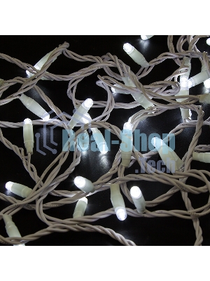 Гирлянда Neon-night Нить 10м, постоянное свечение, белый ПВХ, 230В, белый