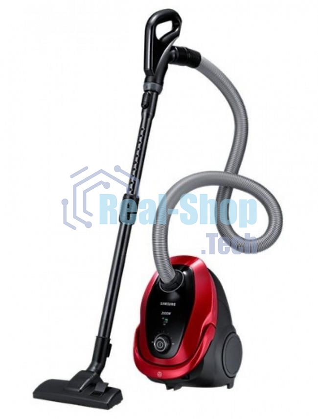 Пылесос Samsung VC20M257AWR красный, 460/2000 Вт, уборка сухая, пылесборник мешок 2.5 л