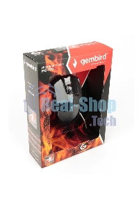 Мышь проводная Gembird MG-770 черный, 3200 dpi, USB, кнопки - 7