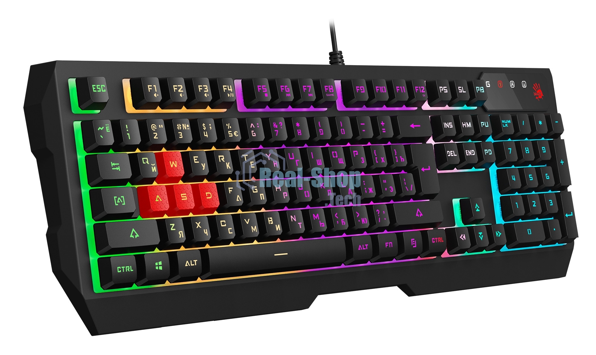 Клавиатура A4Tech Bloody B140N проводная USB черный