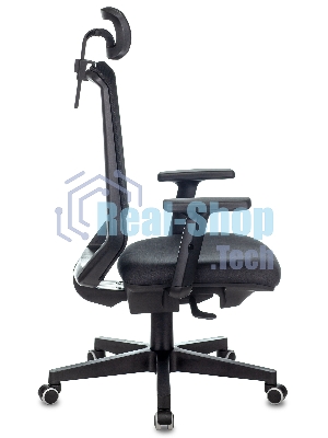 Кресло Бюрократ EXPERT TW-01 черный, сетка, подголовник