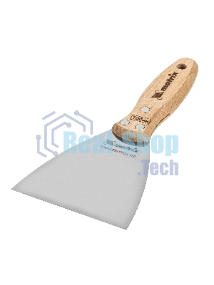 Шпательная лопатка Matrix из нержавеющей стали, 100 мм, буковая рукоятка, EFP