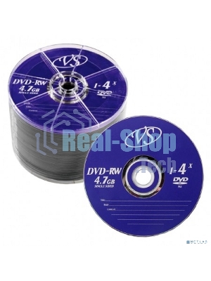 Диск DVD-RW VS (PERFEO) 4.7 Gb, 4x, Bulk (50), (50/600).