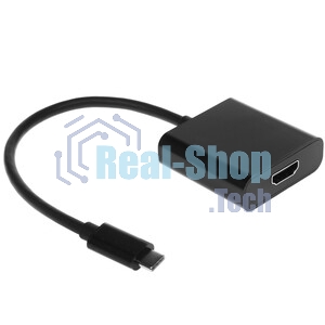 Переходник Cablexpert USB Type-C/HDMI, 15 см, пакет (A-CM-HDMIF-01)
