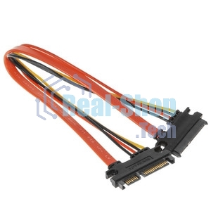 Кабель-удлинитель SATA Cablexpert CC-SATAMF-715-30CM, Sata 7+15pin, 30 см, пакет