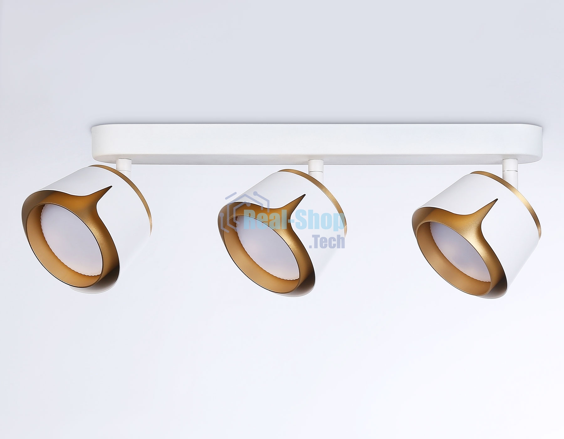 Светильник Ambrella light TN71235/3 WH/GD белый/золото GX53/3 380*100*147