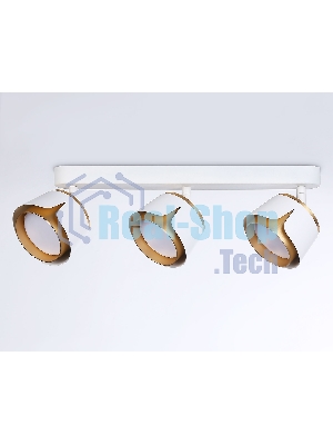 Светильник Ambrella light TN71235/3 WH/GD белый/золото GX53/3 380*100*147