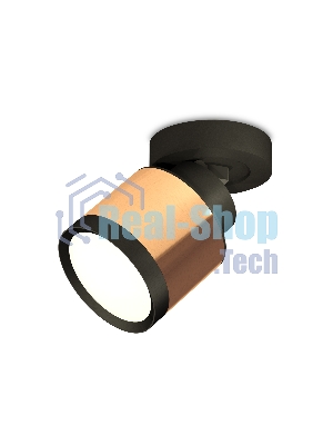 Светильник Ambrella Light XM8122001 PPG/SBK/PBK золото розовое полированное/черный песок/черный полированный GX53