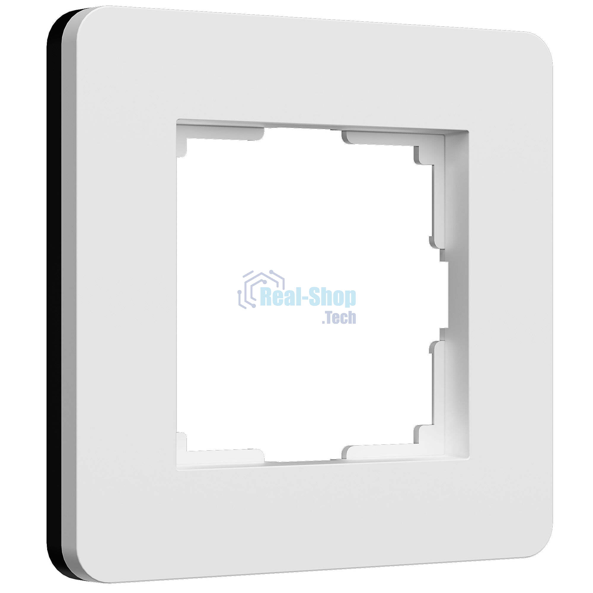 Рамка на 1 пост Split (белый/черный, soft-touch) W0013068