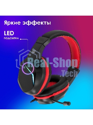 Гарнитура Oklick HS-L335G чёрный, проводная, USB-C/3.5 мм