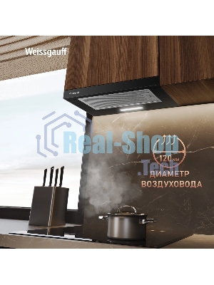 Вытяжка Weissgauff TEL 450 Black Glass
