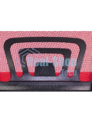 Кресло Бюрократ CH-695N/R/TW-11 красный/черный, сетка, 120 кг, механизм качания