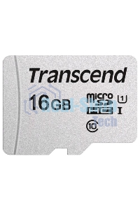 Флеш карта Micro SecureDigital 16Gb TranscendTS16GUSD300S-A MicroSDHC Class 10 UHS-I, SD adapter