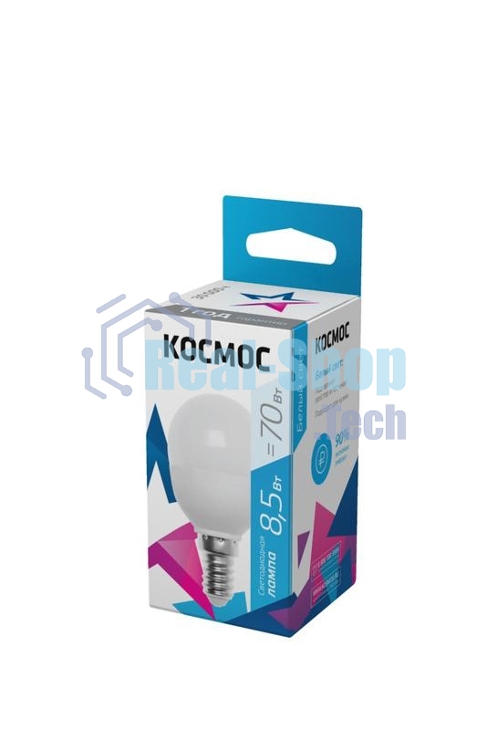 Лампа светодиодная LED BASIC GL45 8.5Вт 220В E14 4500К Космос LkecLED8.5wGL45E1445