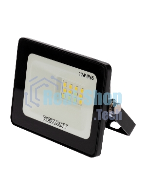 Прожектор светодиодный Rexant 10 Вт 200–260В IP65 800 лм 6500 K холодный свет