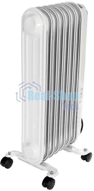 Обогреватель масляный Ресанта ОМПТ-7Н (7 секций) белый, 1500 Вт, 15 м2, термостат 67/3/3
