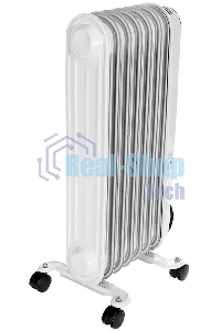 Обогреватель масляный Ресанта ОМПТ-7Н (7 секций) белый, 1500 Вт, 15 м2, термостат 67/3/3