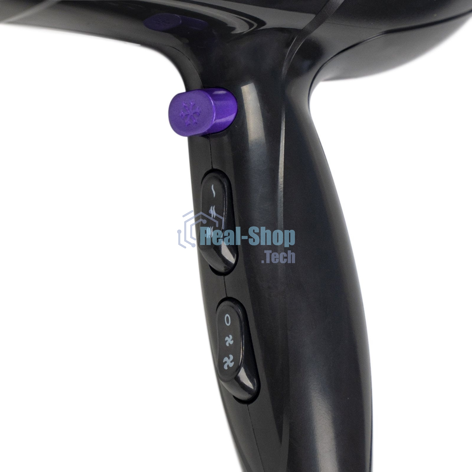 Фен для волос Galaxy Line GL 4332, черный, 2000 Вт, 2 скорости потока воздуха, 3 температурных режима, функция 