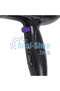 Фен для волос Galaxy Line GL 4332, черный, 2000 Вт, 2 скорости потока воздуха, 3 температурных режима, функция 