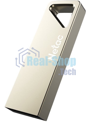 Флешка USB Netac U326 (NT03U326N-064G-20PN), 64Gb, USB 2.0, R/W 50/15, серебристый