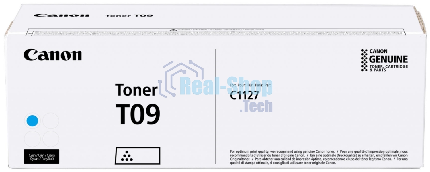 Тонер Canon T09 CY 3019C006 голубой туба для копира i-SENSYS X C1127iF, C1127i, C1127P