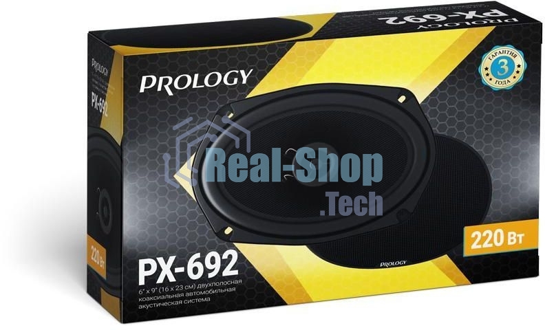 Колонки автомобильные Prology PX-692 220Вт 90дБ 4Ом 15x23см (6x9дюйм) (ком.:2кол.) коаксиальные двухполосные